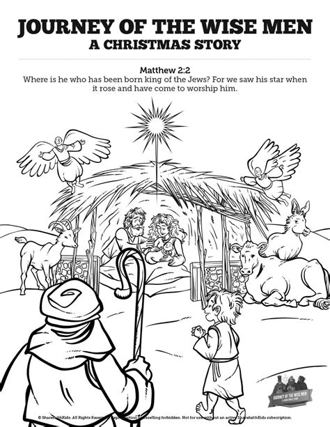 printable christmas story for sunday school